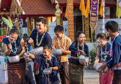 Songkran Water Festival In Thailand 2024