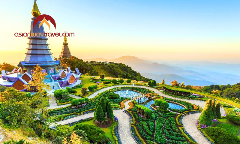 Doi Inthanon Royal Pagodas, Chiang Mai, Thailand
