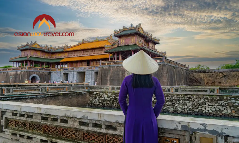 Hue Imperial City at sunset