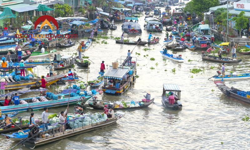 Mekong Delta floating market