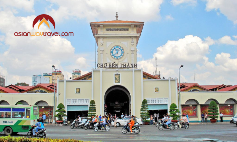 Ben Thanh Market in the heart of Saigon