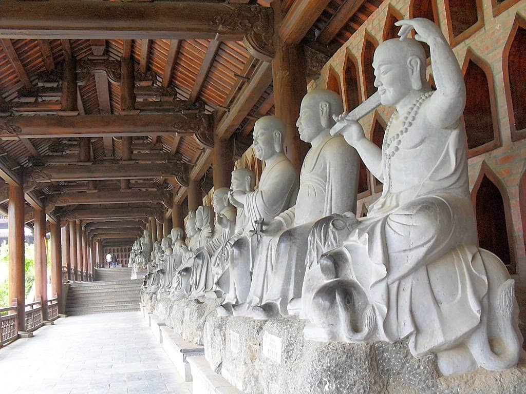 500 statue in Bai dinh Pagoda in Ninh Binh Vietnam