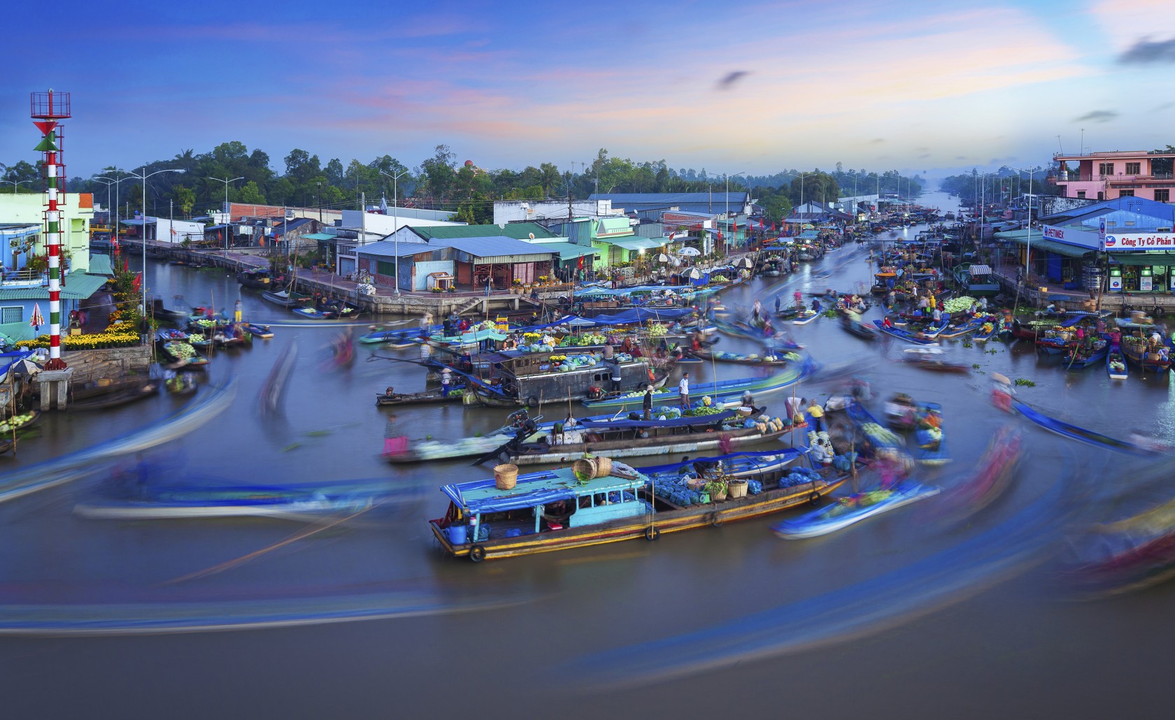nga nam floating market - Mekong Delta Highlights & Travel Guide 2022