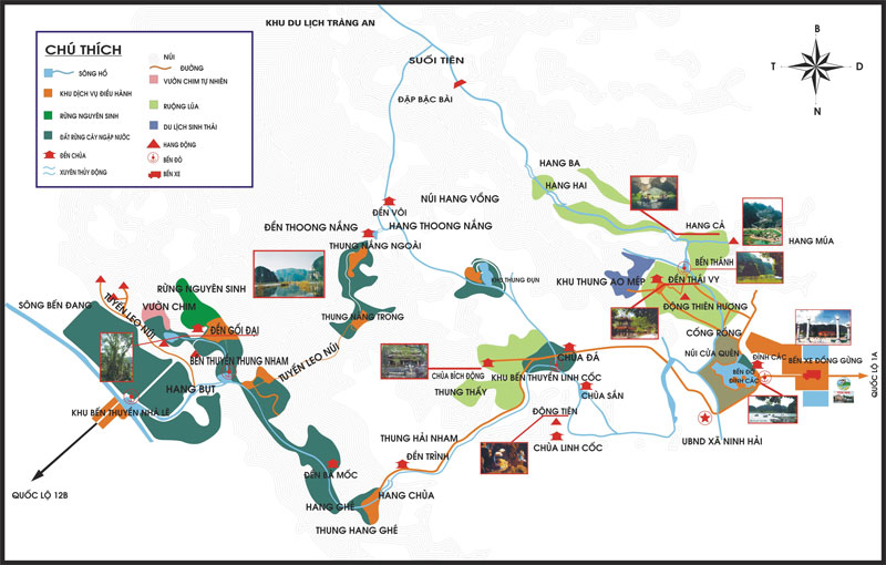 Hoa lu tam coc ninh binh maps