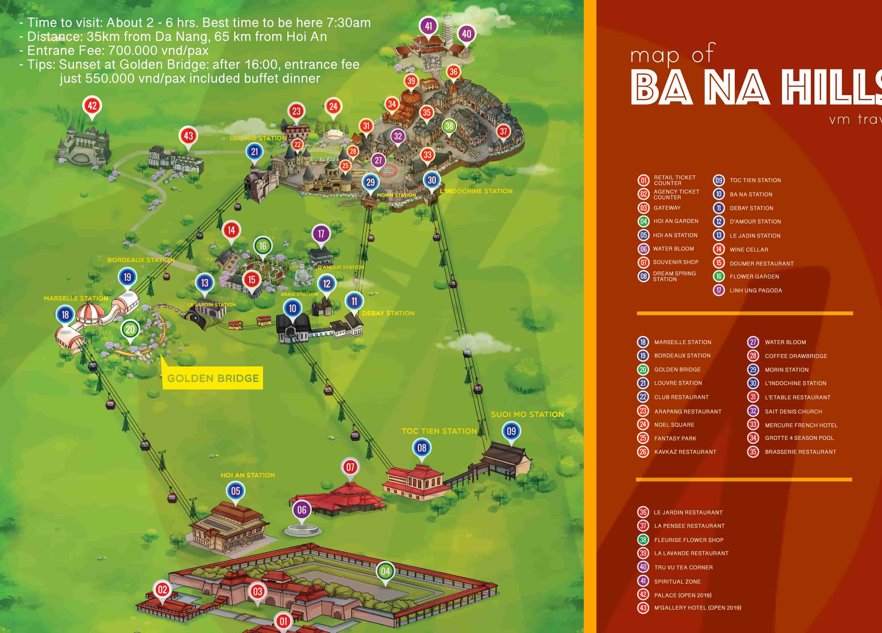 Ba Na Hills Maps