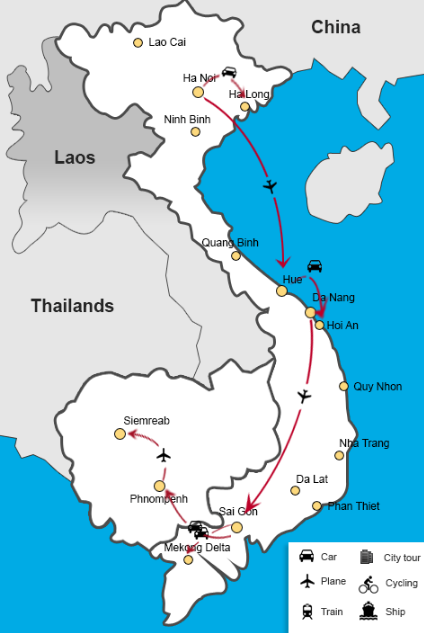 travelling cambodia and vietnam