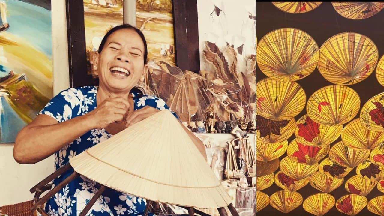 Hue conical hat making -Things to do in central Vietnam