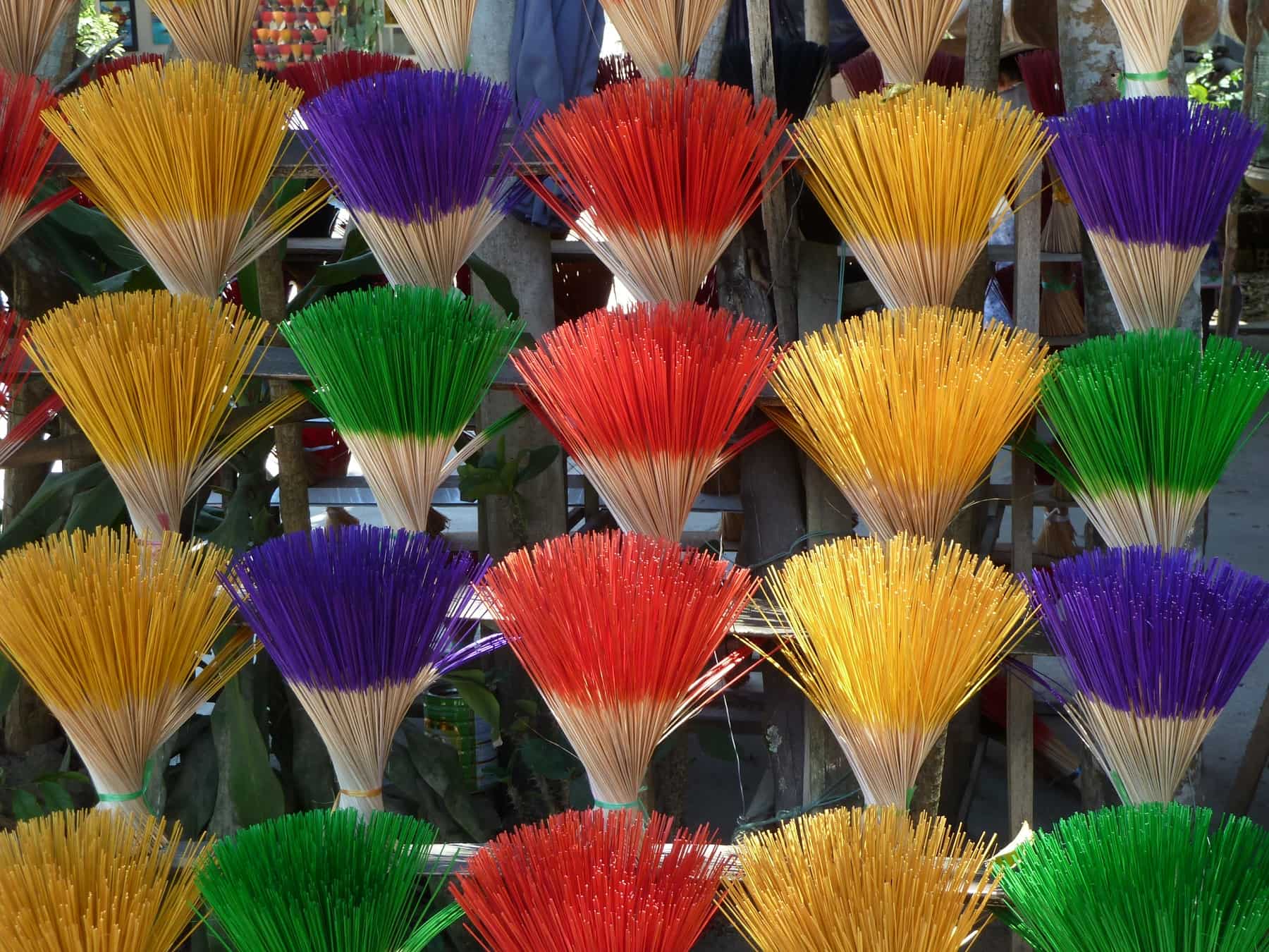 incense sticks in Thuy Xuan Village -Things to do in central Vietnam