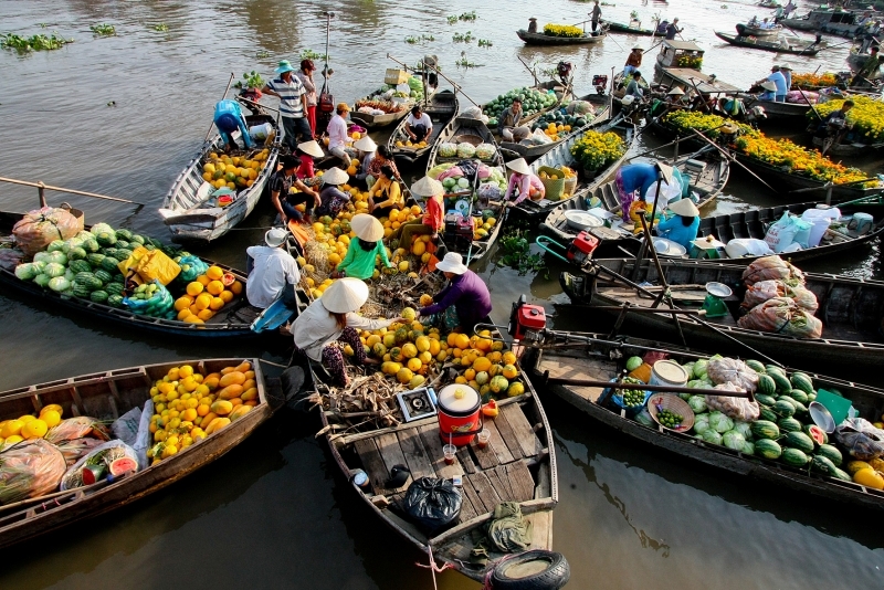 Floating Markets in Vietnam