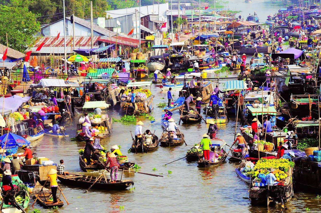 Floating Markets in Vietnam